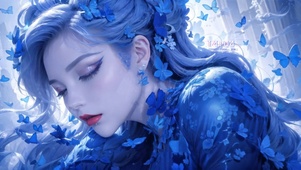 蓝色妖姬女神