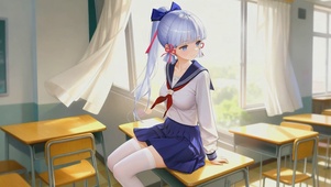 午后教室JK少女