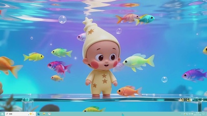 梦幻海底星星人主题