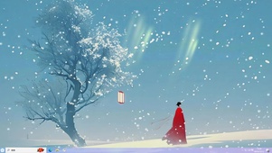 雪景插画-桌面主题