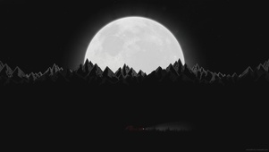 月夜山川