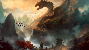 龙腾飞跃