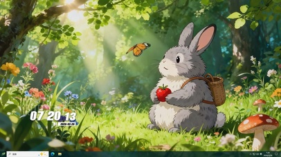 可爱兔子桌面主题