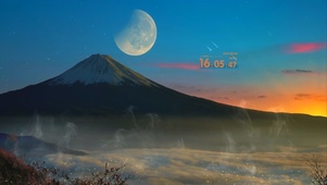 夕阳云雾