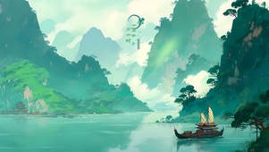 青山帆船水断流