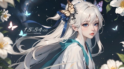 清纯星空花少女