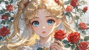 大眼玫瑰女孩