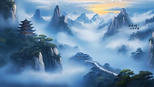 连绵山峦