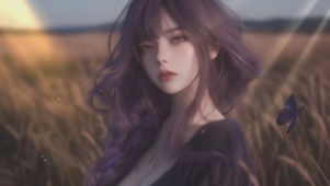 田间女孩