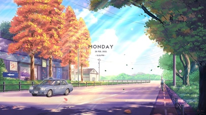 唯美治愈阳光公路