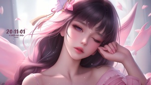 梦幻紫发少女