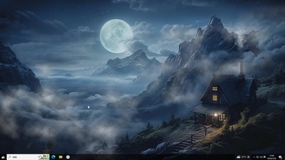 夜景AI小屋-桌面主题