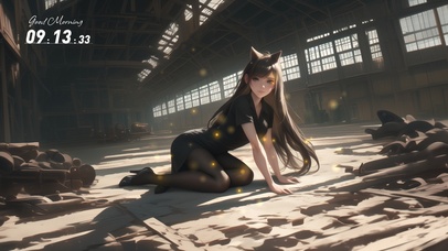 她的容颜像夜晚月光，清冷且宁静