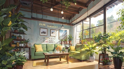 温馨治愈阳光房间