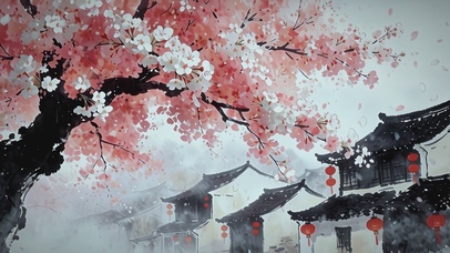 春入江南樱自开