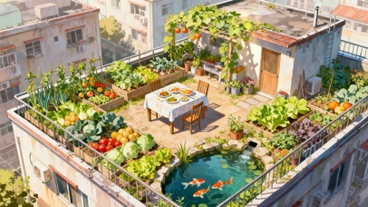 楼顶小菜园