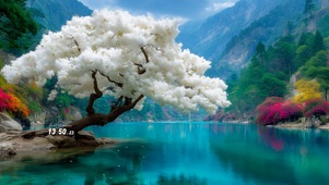 河畔美景