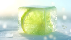 柠檬夏季冰块