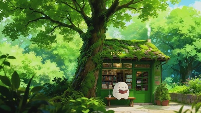 夏日森林咖啡屋