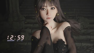 治愈黑发少女