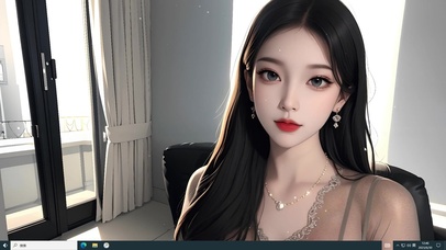 黑色长发黑丝渔网衣御姐