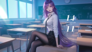 教室里的女孩