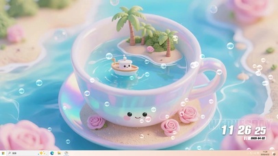 夏天小清新河流桌面主题