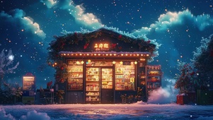 星空圣诞梦幻商店