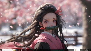 动漫少女祢豆子