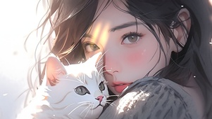  猫和少女（非主题）