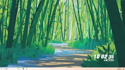 竹林景色桌面主题