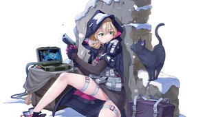 黑喵女战士