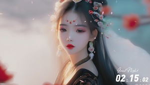 AI动画古风少女