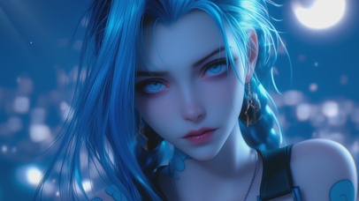 可爱月光金克斯