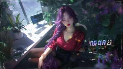 她的眼睛清澈如泉水