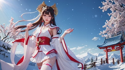 文艺清纯美少女