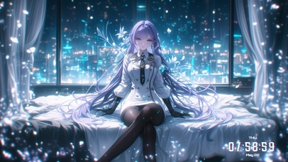 她的笑容清新且纯净