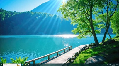 自然湖光山色主题