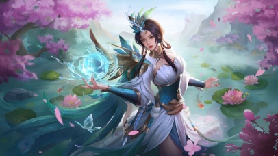 插画古风美女动态壁纸