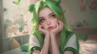 3D可爱卡通萝莉