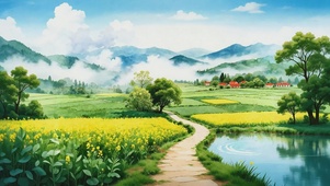 乡野画卷 清晨鸟鸣