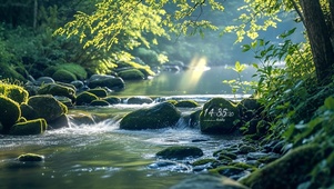 山间溪流