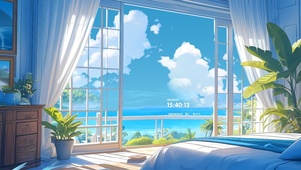 窗外的海
