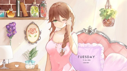 可爱美少女房间