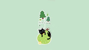 可爱猫咪～出去玩～