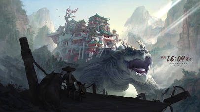 4K古风神兽赑屃城