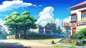 治愈动漫街道风景