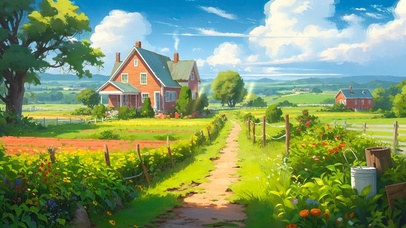 4k开满鲜花的田野