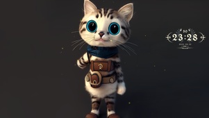 大眼萌猫