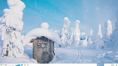 雪天爱心小屋主题